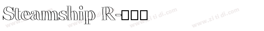 Steamship R字体转换